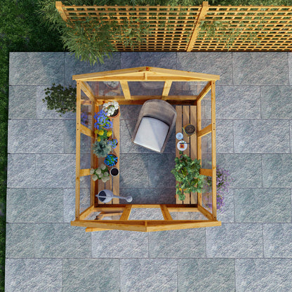 Mercia 6 x 6 Premium Woodsman Apex Styrene Greenhouse