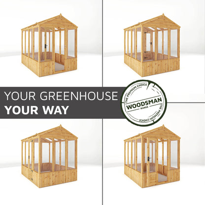 Mercia 6 x 6 Premium Woodsman Apex Styrene Greenhouse