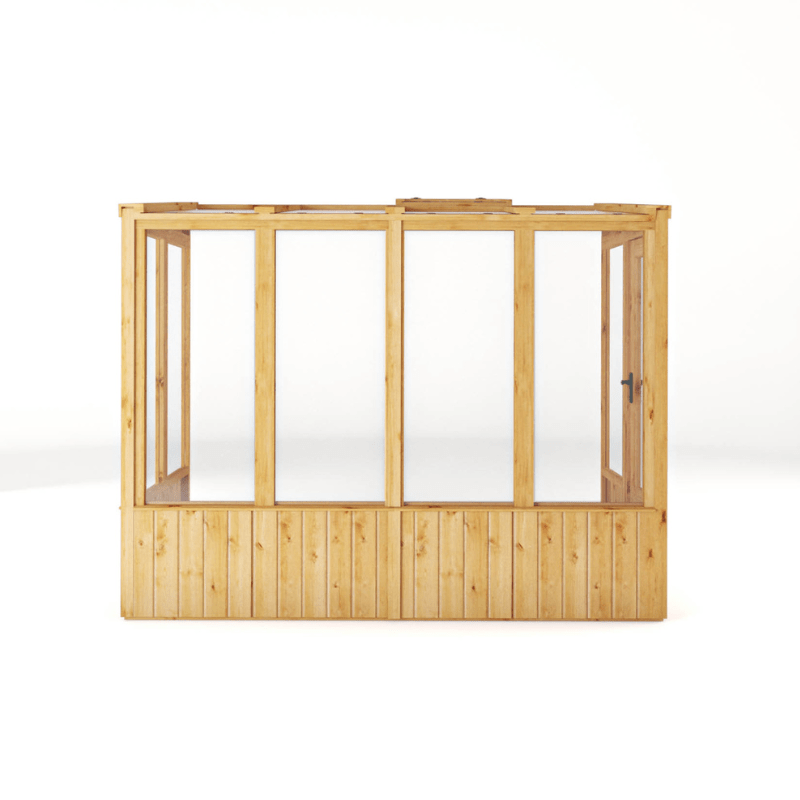 Mercia 8 x 4 Premium Woodsman Pent Glass Lean-To Greenhouse