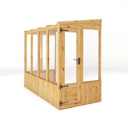 Mercia 8 x 4 Premium Woodsman Pent Glass Lean-To Greenhouse