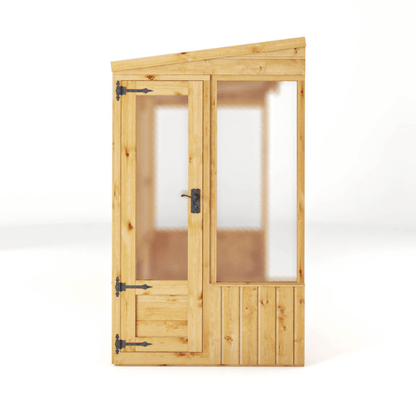 Mercia 8 x 4 Premium Woodsman Pent Polycarbonate Lean-To Greenhouse