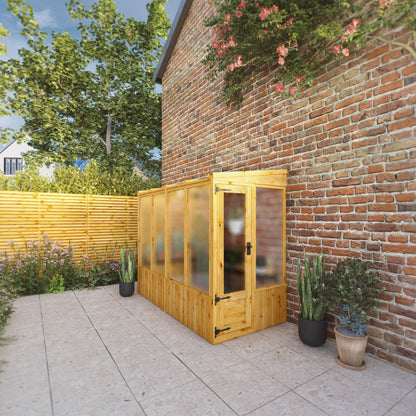 Mercia 8 x 4 Premium Woodsman Pent Polycarbonate Lean-To Greenhouse