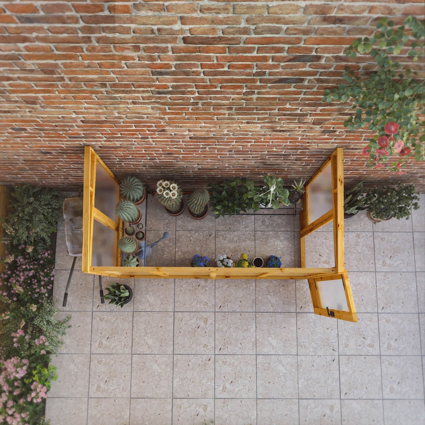 Mercia 8 x 4 Premium Woodsman Pent Polycarbonate Lean-To Greenhouse