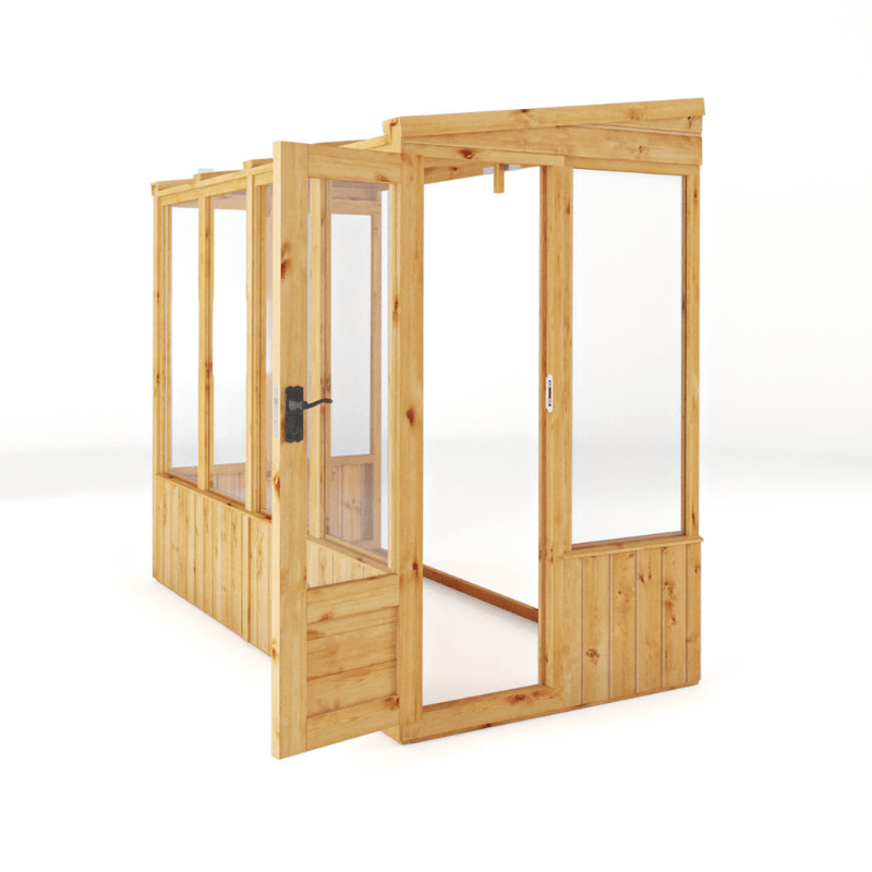 Mercia 8 x 4  Premium Woodsman Pent Styrene Lean-To Greenhouse