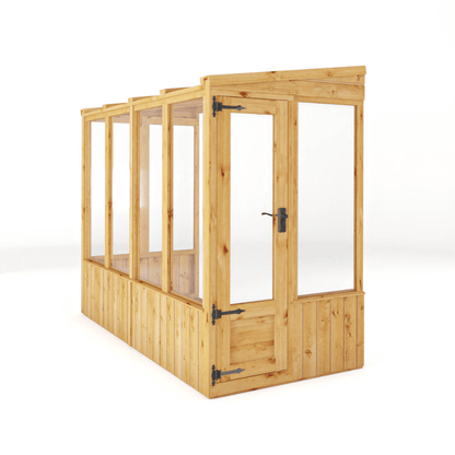 Mercia 8 x 4  Premium Woodsman Pent Styrene Lean-To Greenhouse