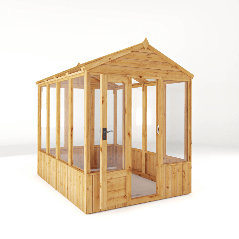Mercia 8 x 6 Premium Woodsman Apex Glass Greenhouse