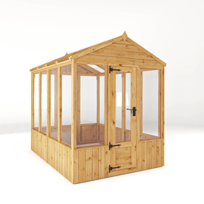 Mercia 8 x 6 Premium Woodsman Apex Glass Greenhouse