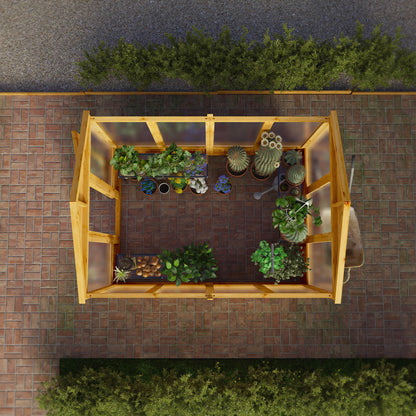 Mercia 8 x 6 Premium Woodsman Apex Polycarbonate Greenhouse