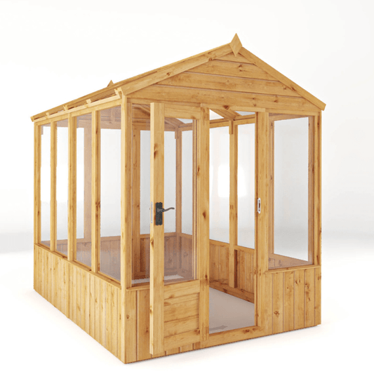 Mercia 8 x 6 Premium Woodsman Apex Styrene Greenhouse