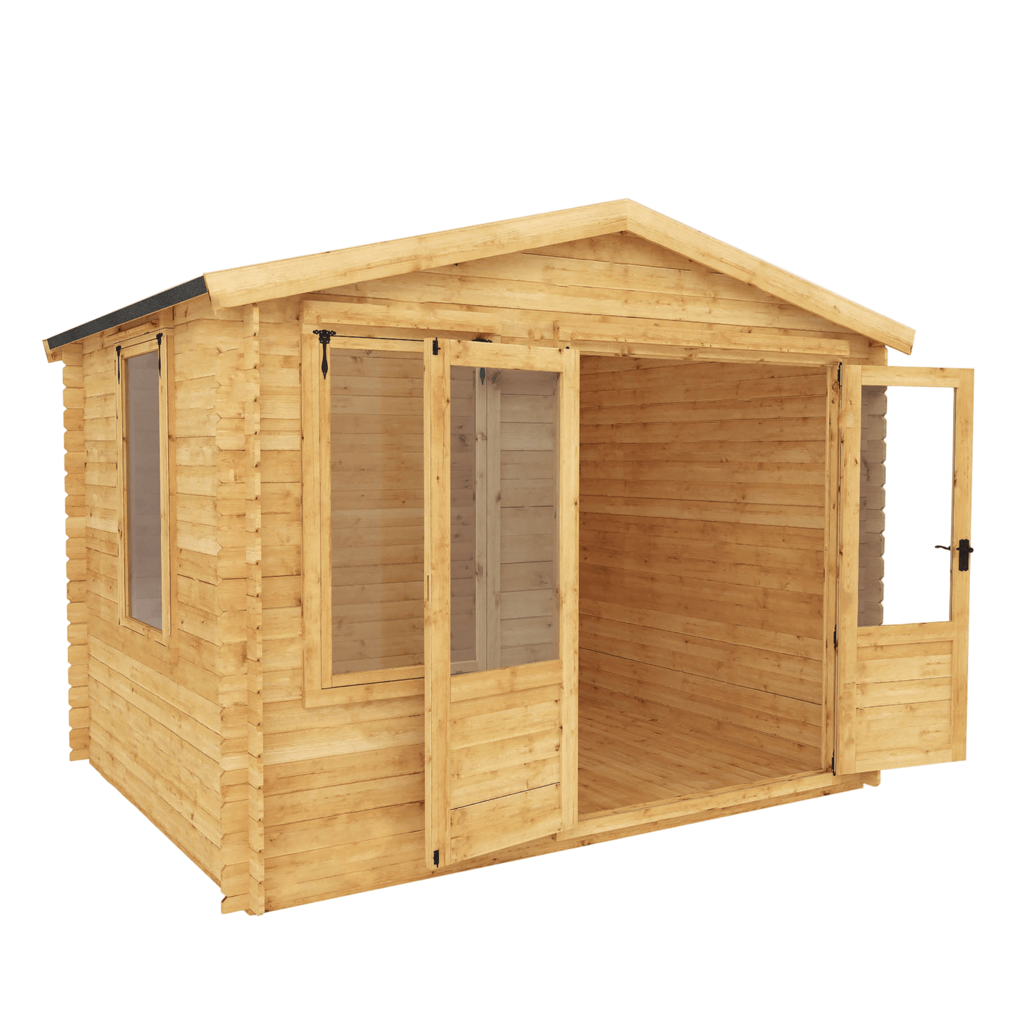 Mercia 9 x 11 (2.6m x 3.3m) Log Cabin - 19mm Logs