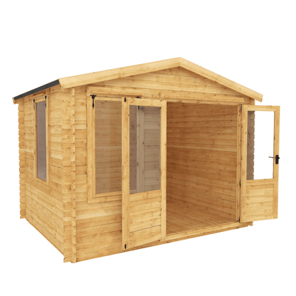 Mercia 9 x 11 (2.6m x 3.3m) Log Cabin - 19mm Logs