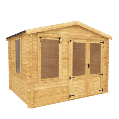 Mercia 9 x 11 (2.6m x 3.3m) Log Cabin - 19mm Logs