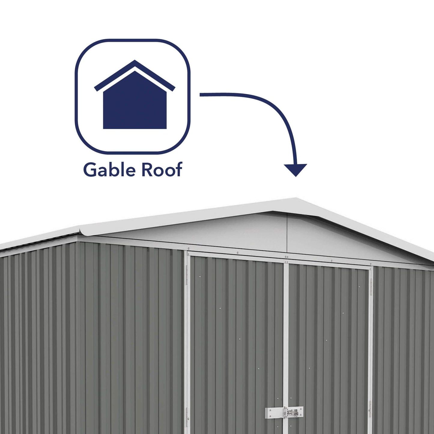 Absco 10 x 10 Regent Metal Shed (3m x 2.92m) Woodland Grey - Anchor Kit Included