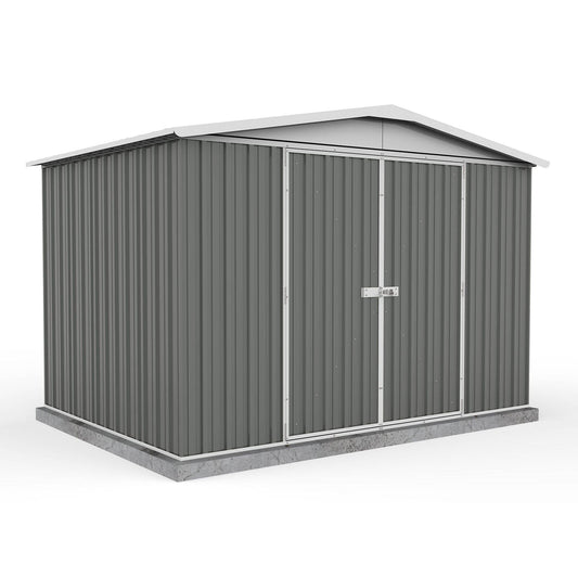 Absco 10 x 7 Regent Metal Shed (3m x 2.18m) Woodland Grey  - Anchor Kit Included
