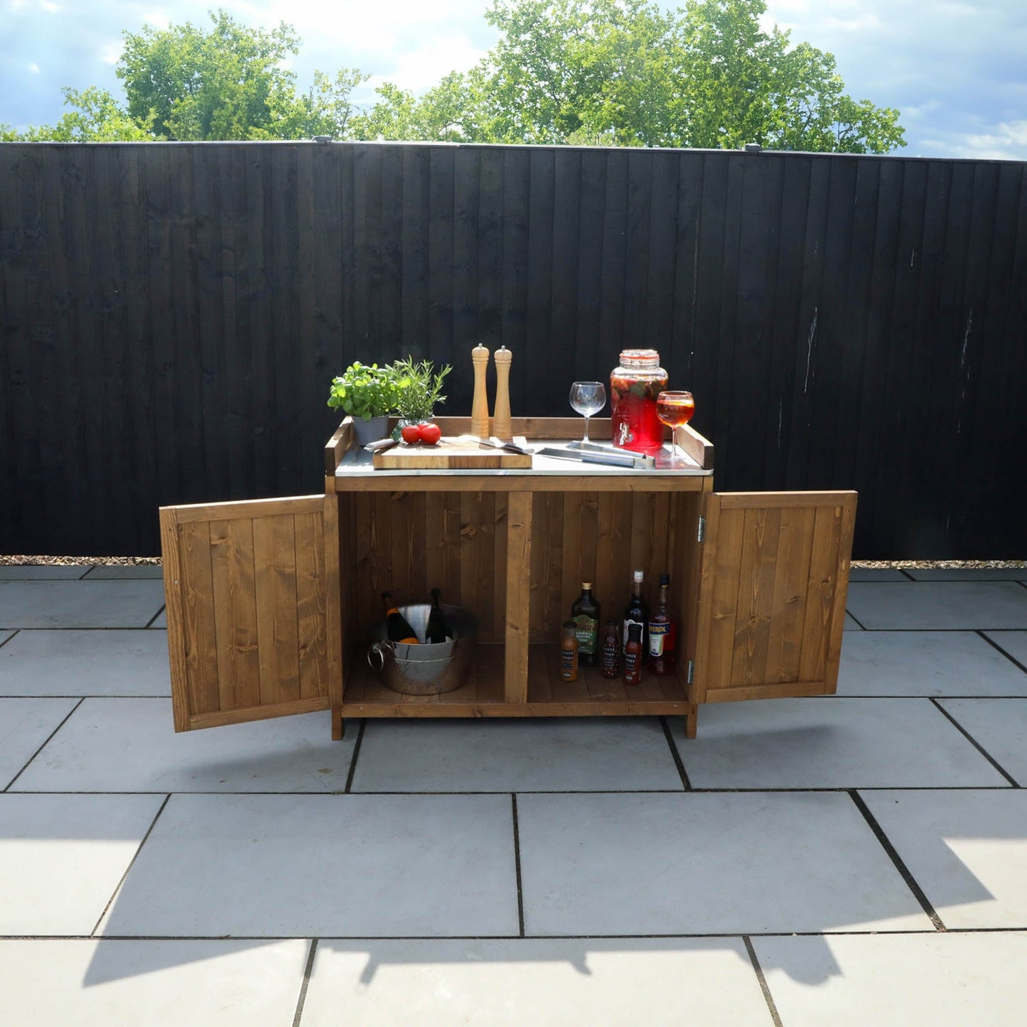 Mercia Trent Double Outdoor Kitchen Cabinet