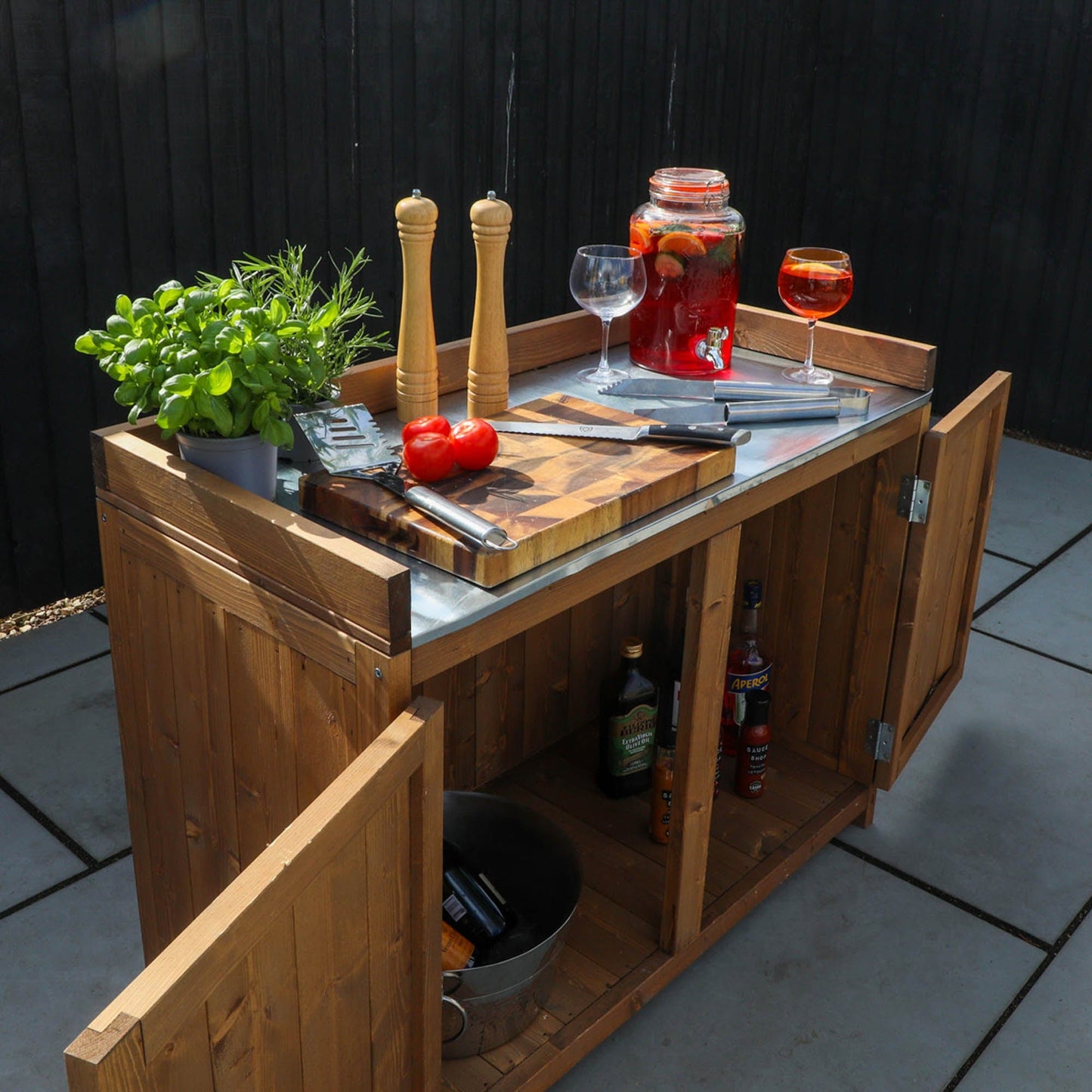 Mercia Trent Double Outdoor Kitchen Cabinet