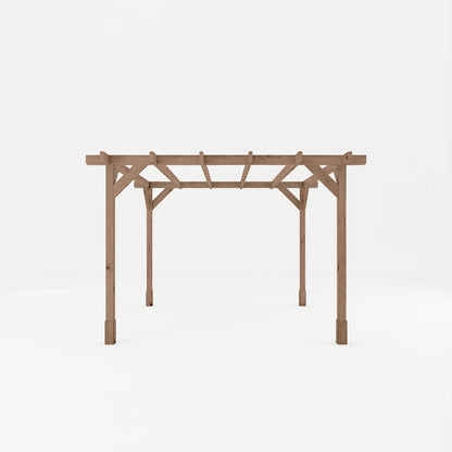 Mercia 10 x 10 (3.0m x 3.0m) Traditional Pressure Treated Wooden Pergola