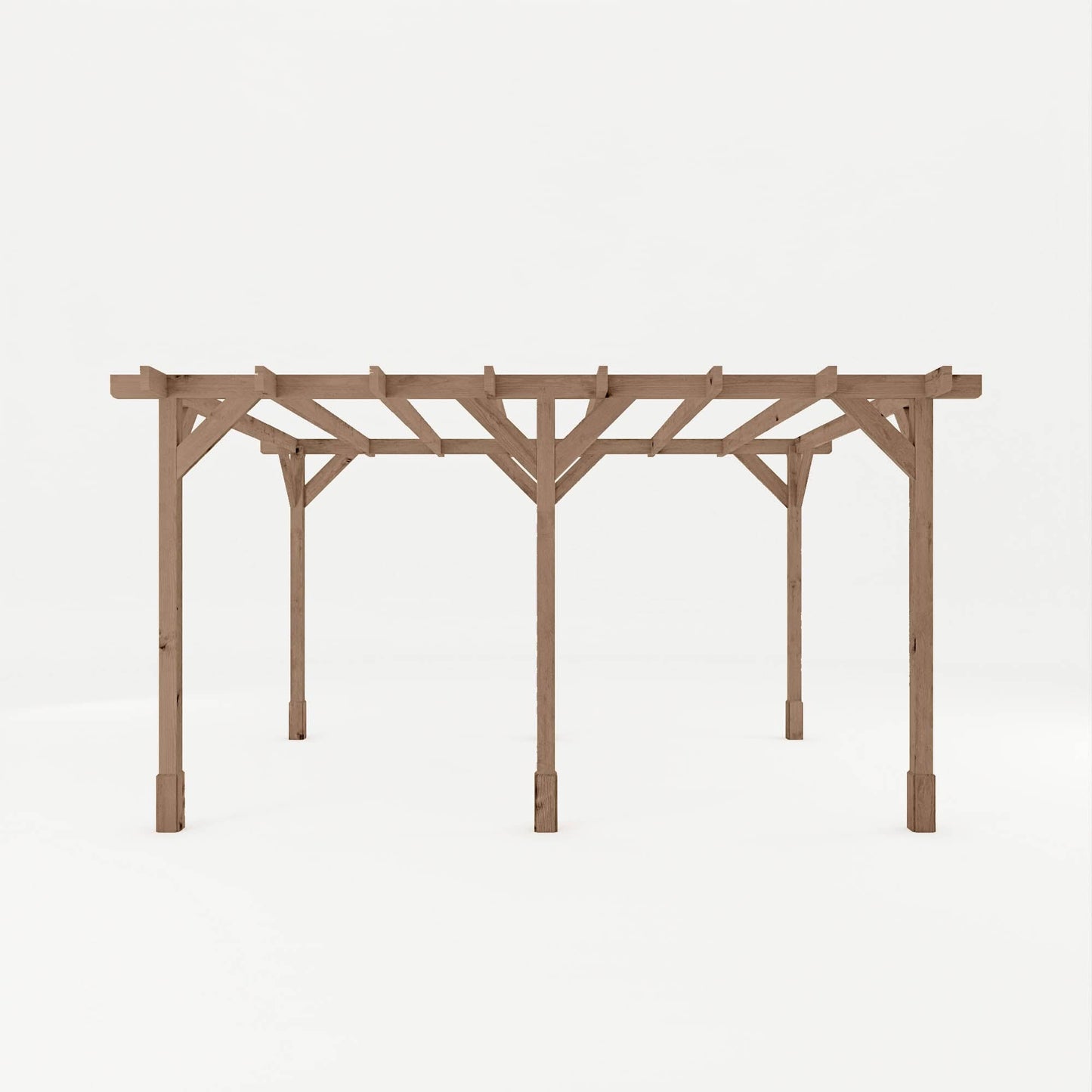 Mercia 13 x 10 (3.0m x 4.0m) Traditional Pressure Treated Wooden Pergola