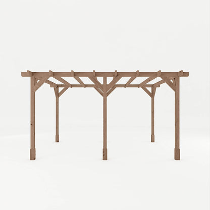 Mercia 13 x 10 (3.0m x 4.0m) Traditional Pressure Treated Wooden Pergola