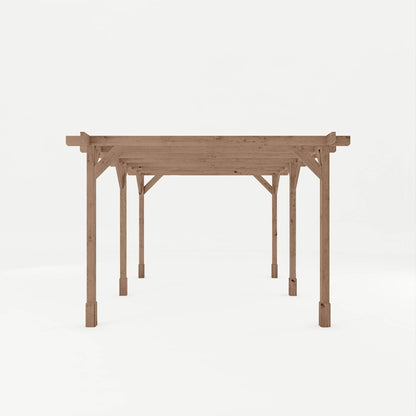 Mercia 13 x 10 (3.0m x 4.0m) Traditional Pressure Treated Wooden Pergola
