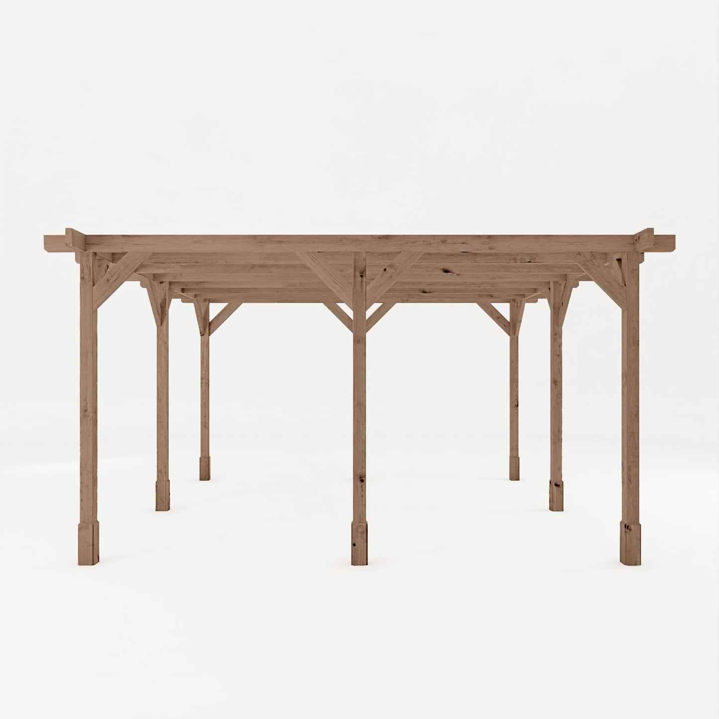 Mercia 13 x 13 (4.0m x 4.0m) Traditional Pressure Treated Wooden Pergola