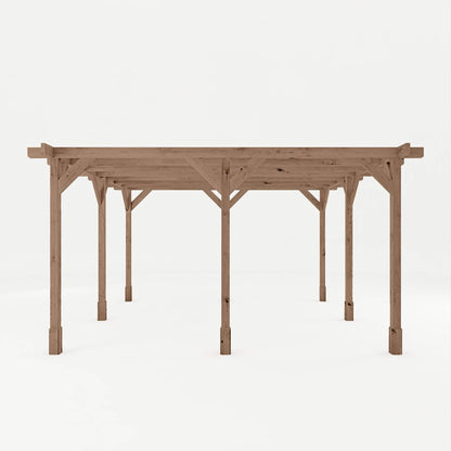 Mercia 13 x 13 (4.0m x 4.0m) Traditional Pressure Treated Wooden Pergola