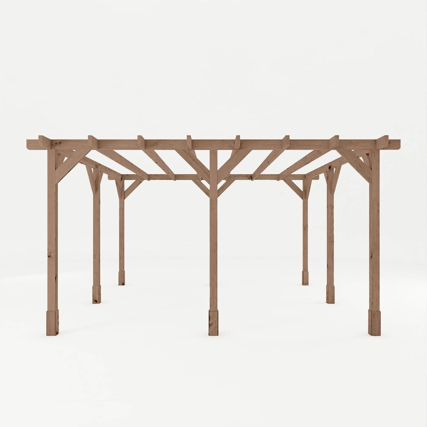 Mercia 13 x 13 (4.0m x 4.0m) Traditional Pressure Treated Wooden Pergola