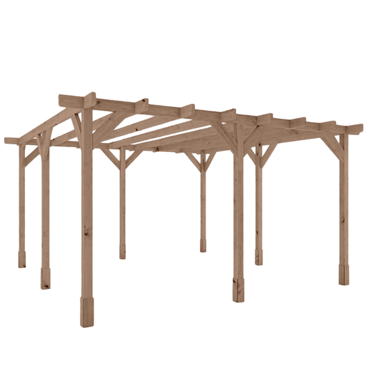 Mercia 13 x 13 (4.0m x 4.0m) Traditional Pressure Treated Wooden Pergola