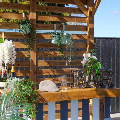 Mercia 13 x 7 (4.0m x 2.0m) Pressure Treated Modern Wooden Pergola