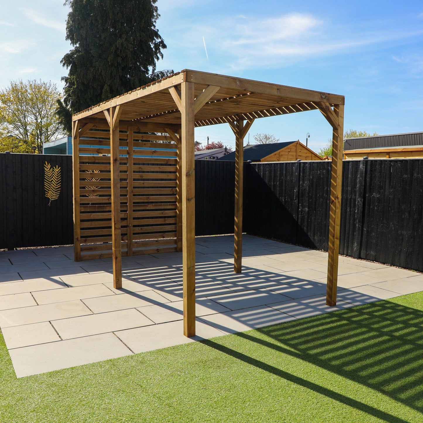 Mercia 13 x 7 (4.0m x 2.0m) Pressure Treated Modern Wooden Pergola