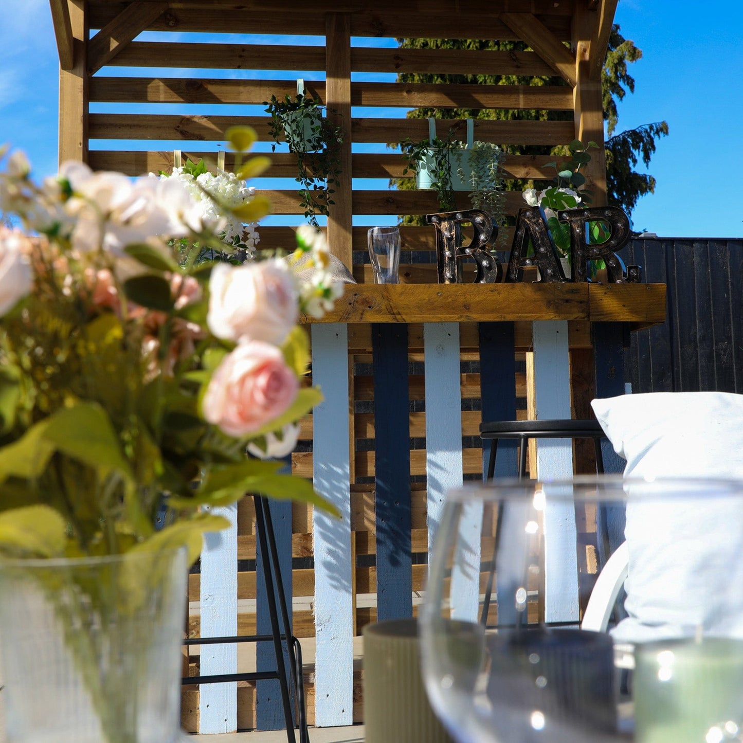 Mercia 13 x 7 (4.0m x 2.0m) Pressure Treated Modern Wooden Pergola