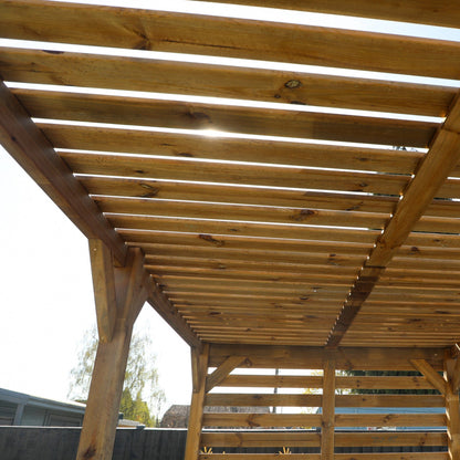 Mercia 13 x 7 (4.0m x 2.0m) Pressure Treated Modern Wooden Pergola