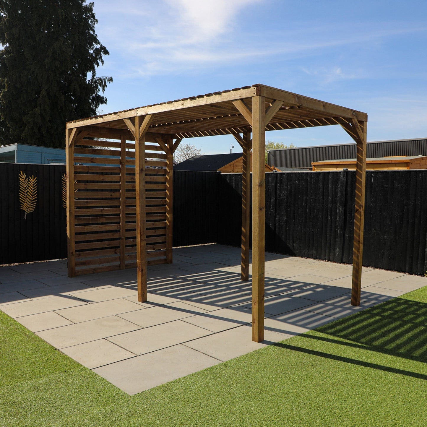 Mercia 13 x 7 (4.0m x 2.0m) Pressure Treated Modern Wooden Pergola