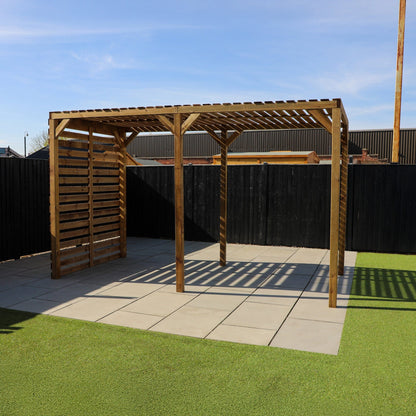 Mercia 13 x 7 (4.0m x 2.0m) Pressure Treated Modern Wooden Pergola