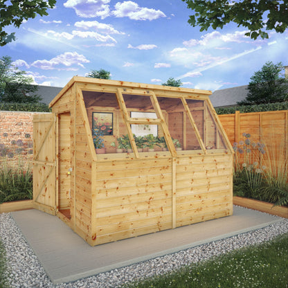 Mercia 8 x 6 Premium Potting Shed Greenhouse