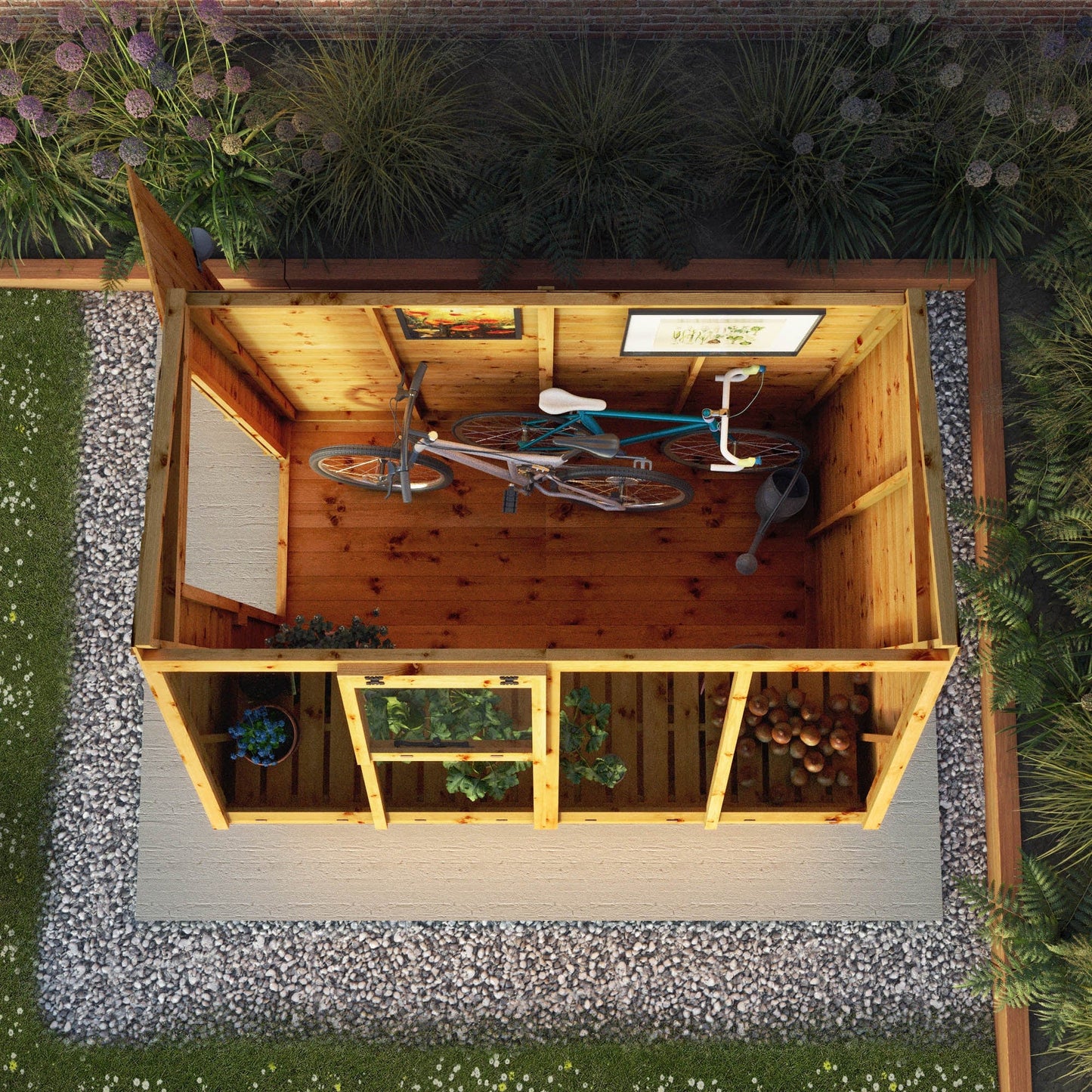 Mercia 8 x 6 Premium Potting Shed Greenhouse