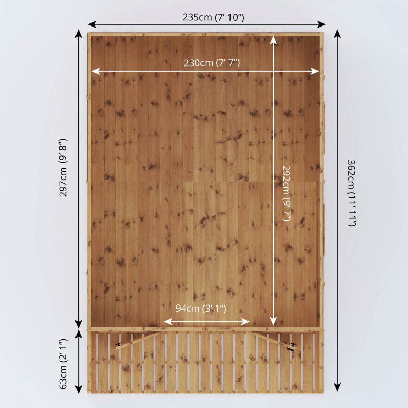 Mercia 12 x 8 Wessex Summerhouse with Veranda