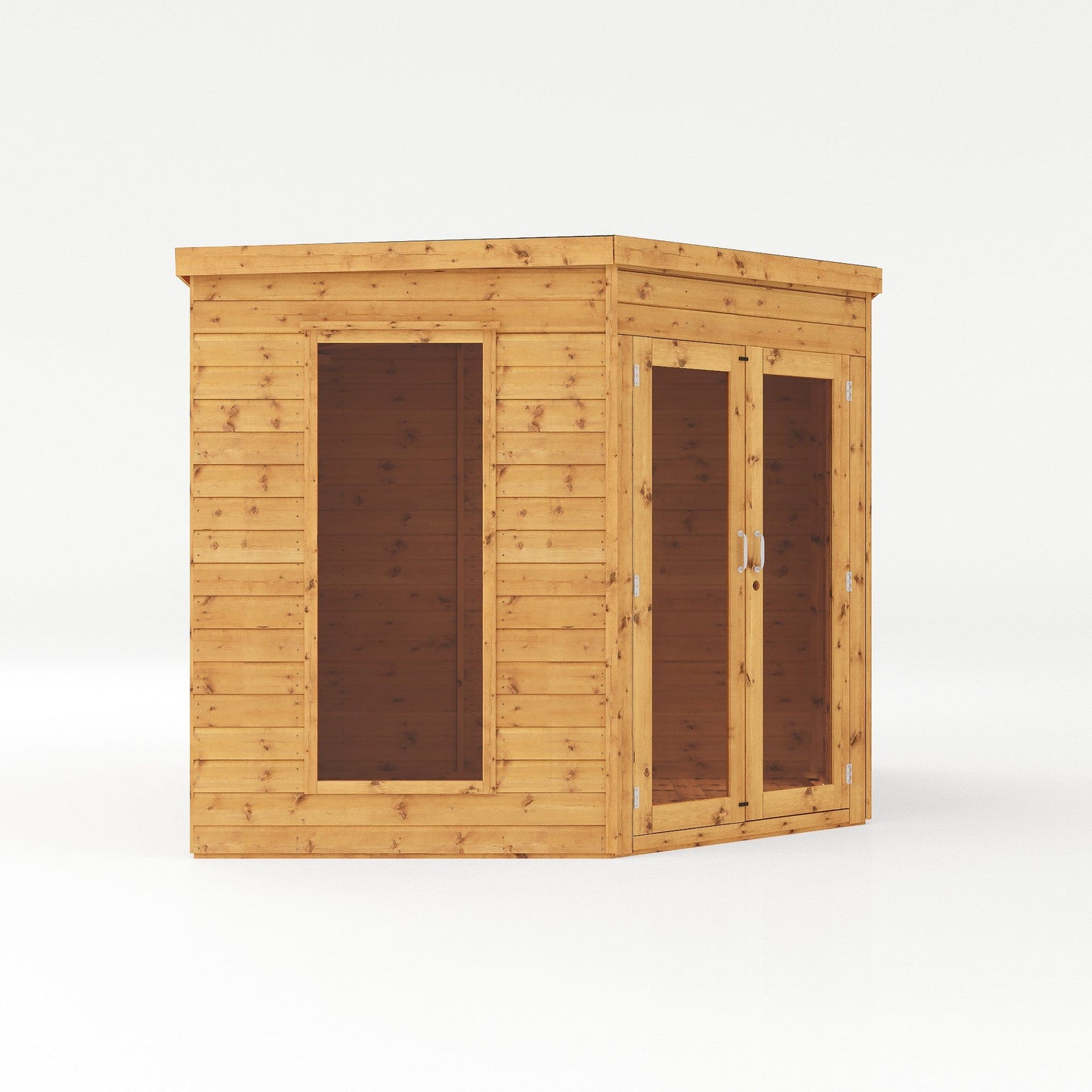 Mercia 12x8 Wooden Corner Summerhouse with Side Shed