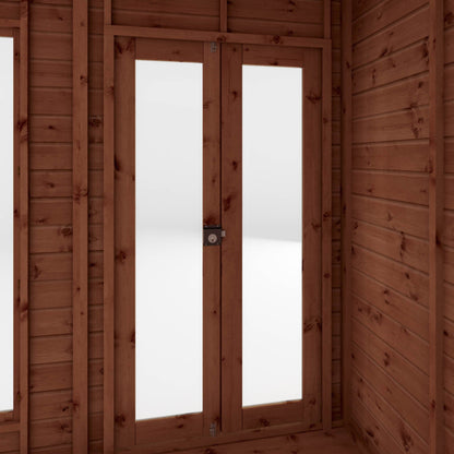 Mercia 14 x 6 Maine Pent Summerhouse with Side Shed