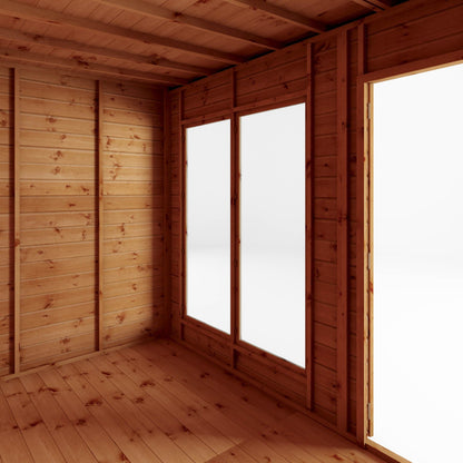 Mercia 14 x 6 Maine Pent Summerhouse with Side Shed