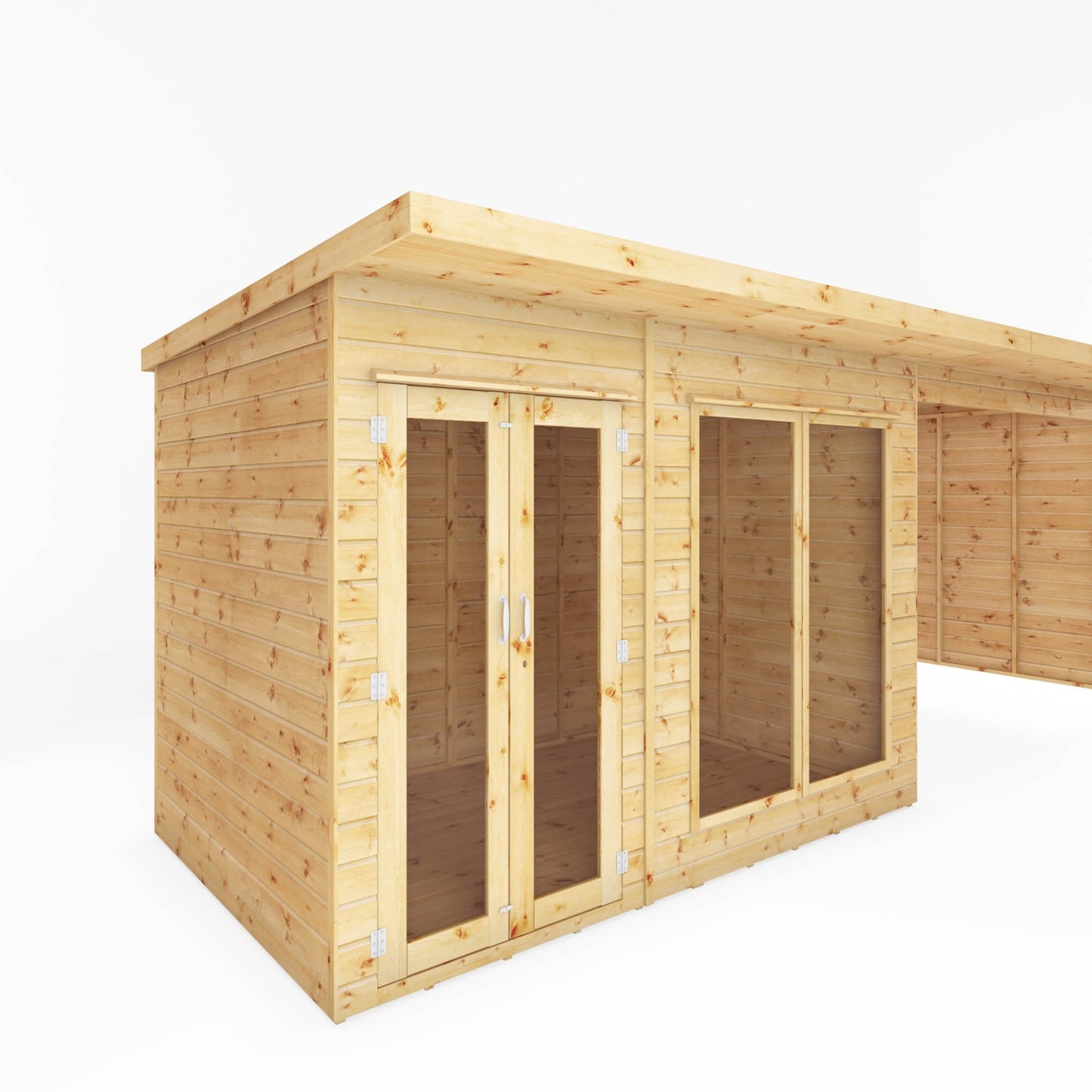 Mercia 18 x 6 Maine Pent Summerhouse with Patio Area