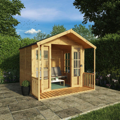 Mercia 8 x 8 Wessex Summerhouse with Veranda