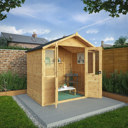 Mercia 7 x 5 Traditional Double Door Summerhouse