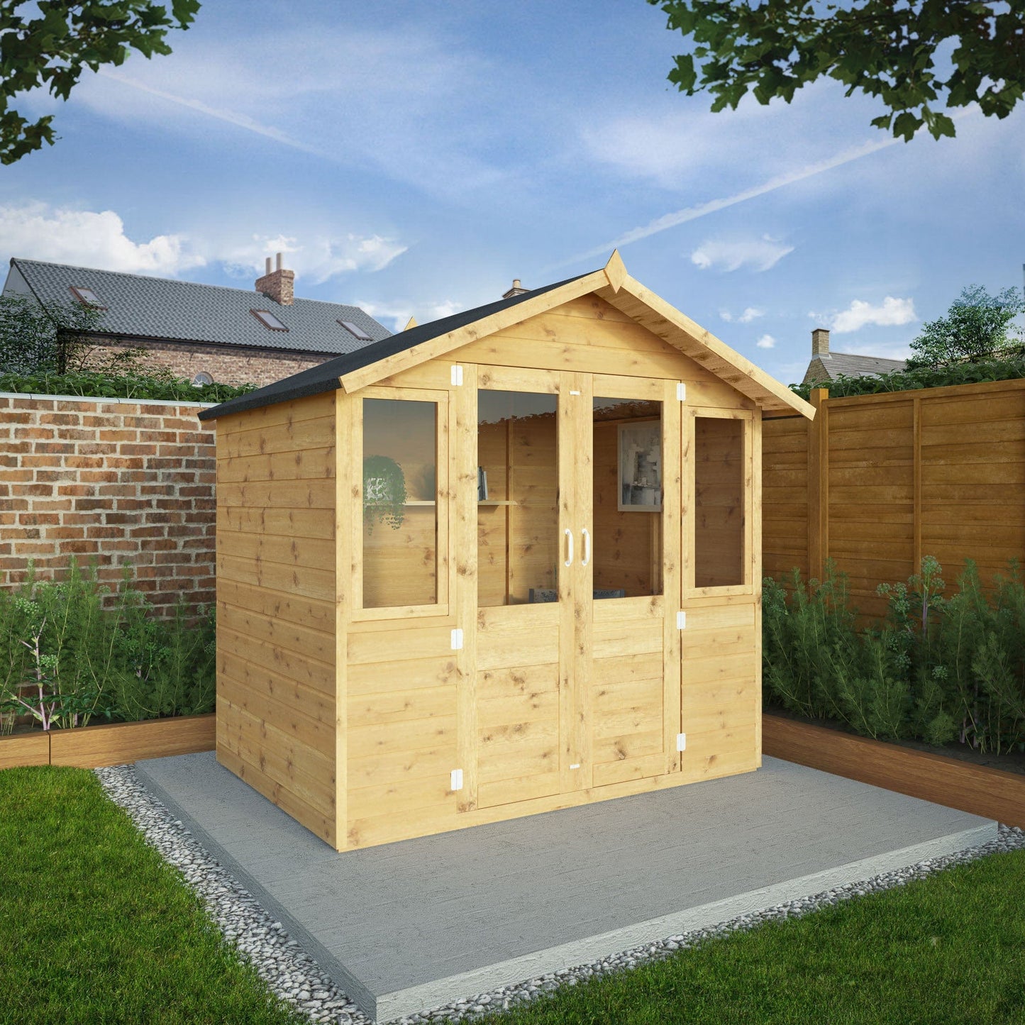 Mercia 7 x 5 Traditional Double Door Summerhouse