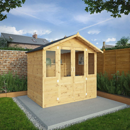 Mercia 7 x 5 Traditional Double Door Summerhouse