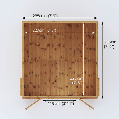 Mercia 8 x 8 Helios Curved Roof Summerhouse