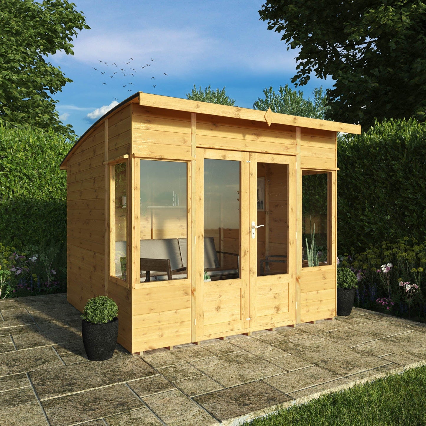 Mercia 8 x 8 Helios Curved Roof Summerhouse