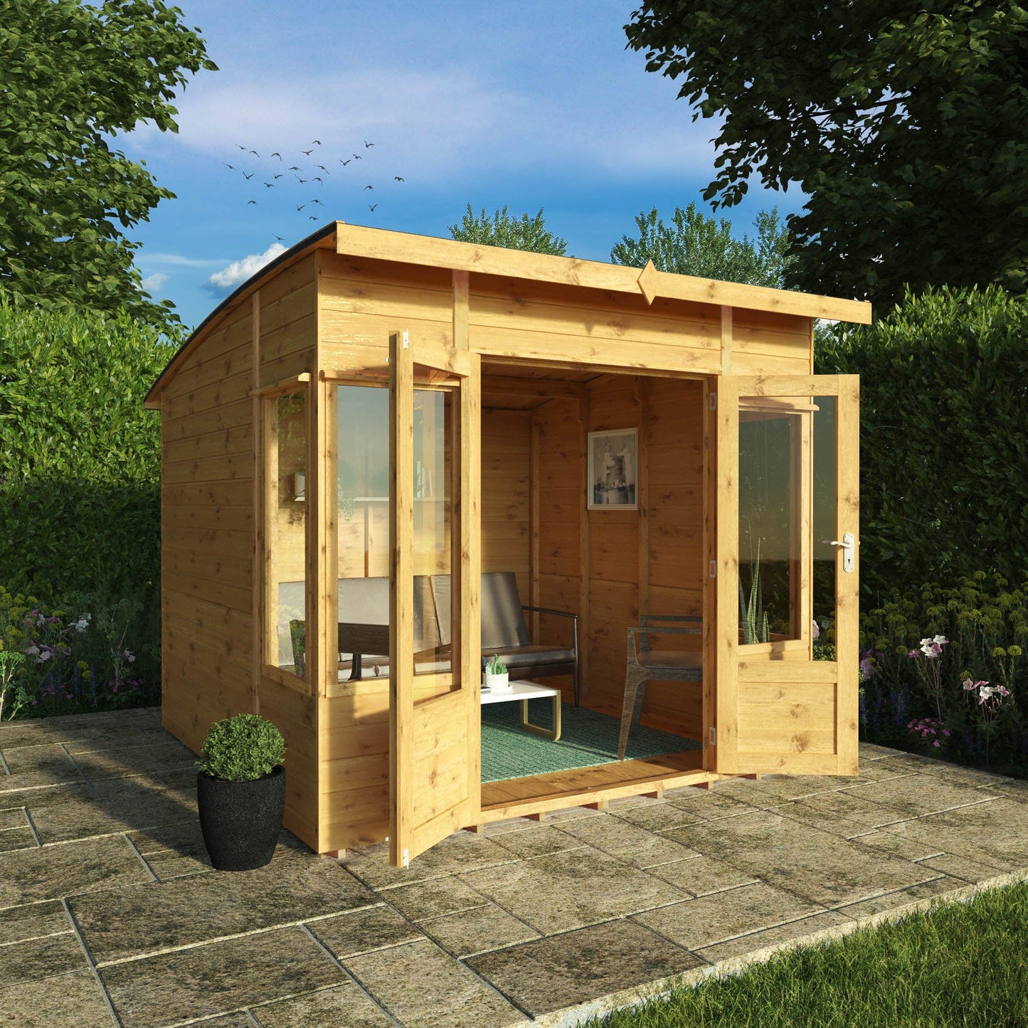 Mercia 8 x 8 Helios Curved Roof Summerhouse