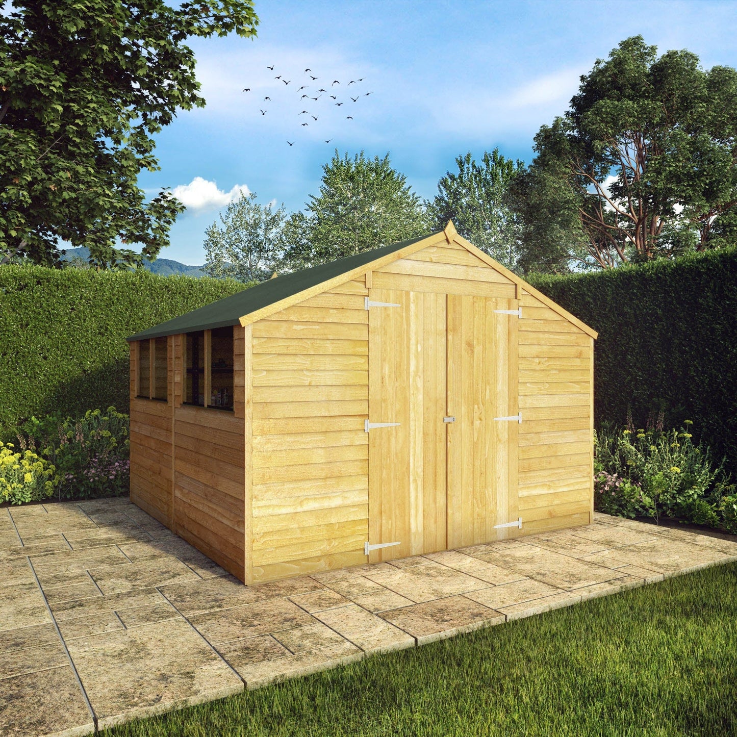 Mercia 10x10 Overlap Apex Shed