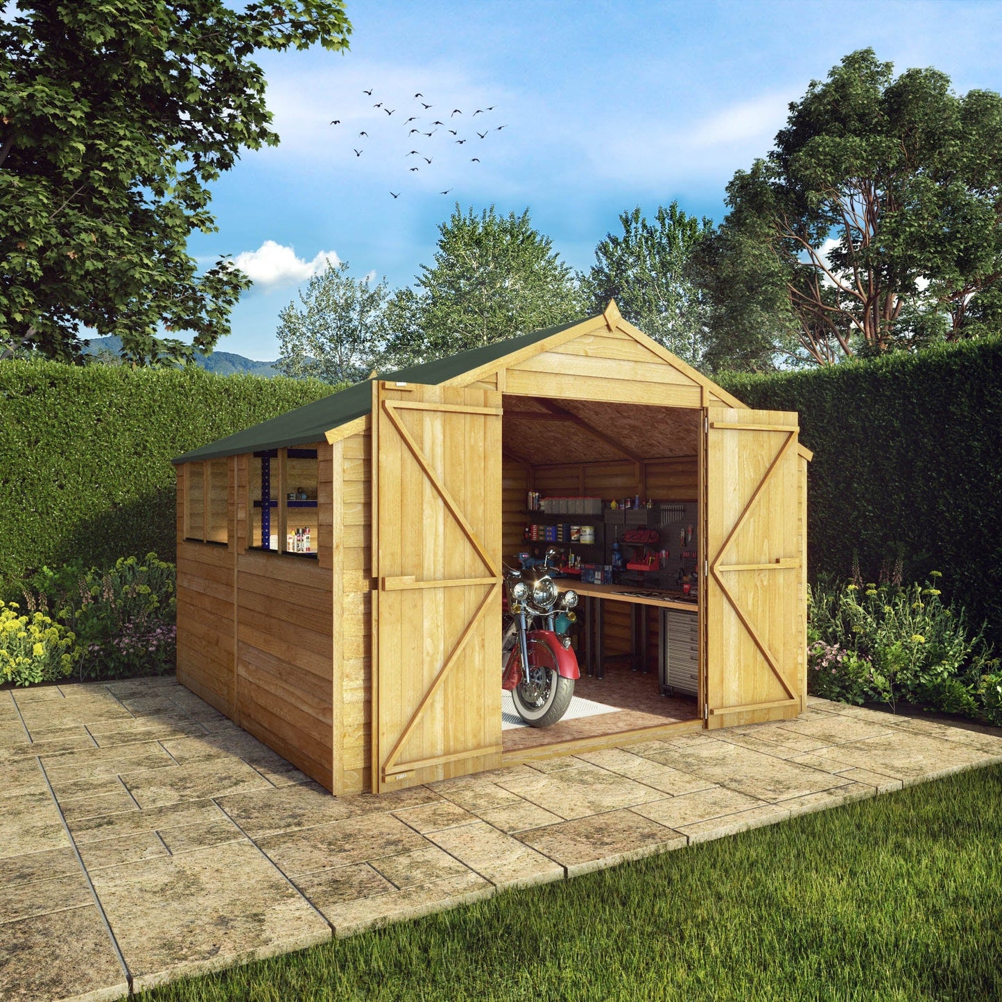 Mercia 10x10 Overlap Apex Shed